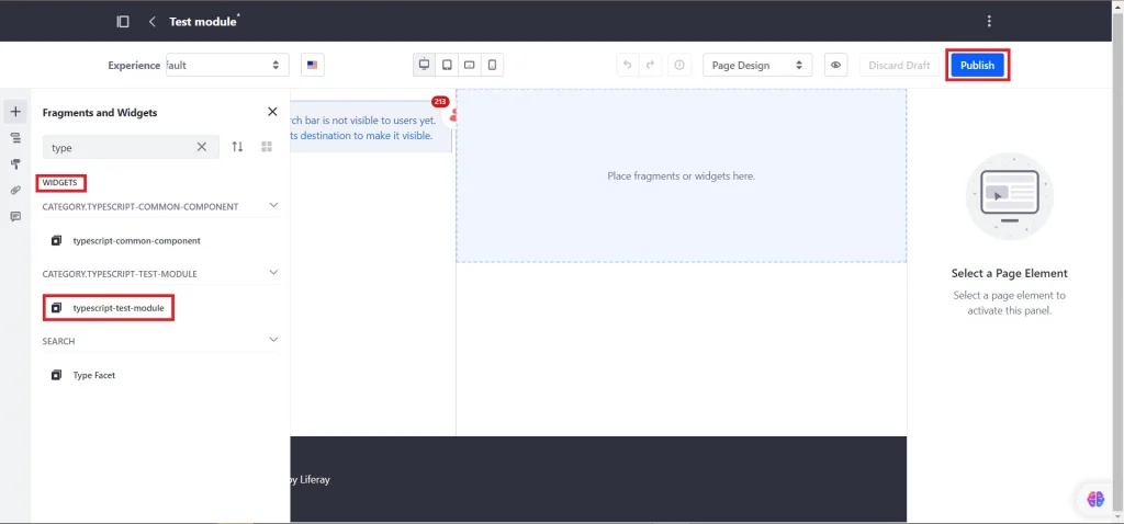 Deploying React App as Widget 1 | TypeScript and React with Liferay Deploying React App as Widget