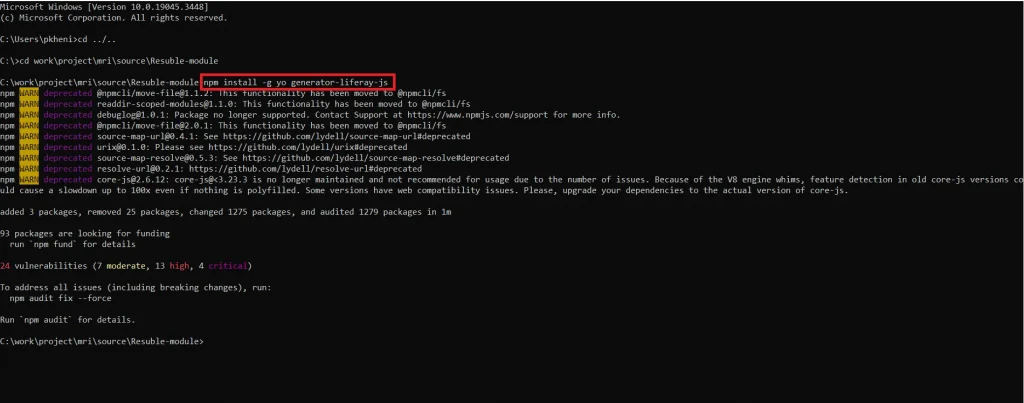 Installing Liferay JS Generator | TypeScript and React with Liferay Installing Liferay JS Generator