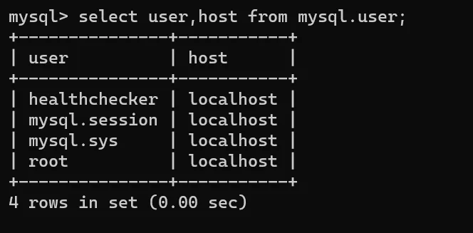 Access MySQL user and host | Liferay With Docker Access MySQL user and host