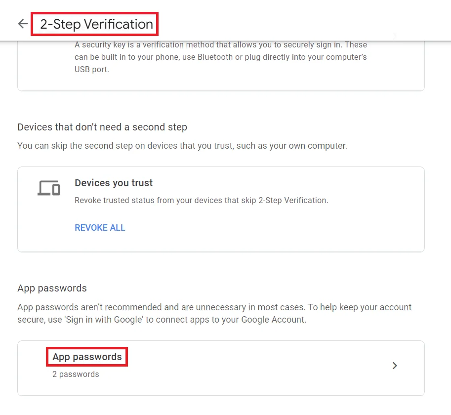Activate 2 step verification for security | Mail Configuration in Liferay with Gmail’s increased security Activate 2-step verification for security