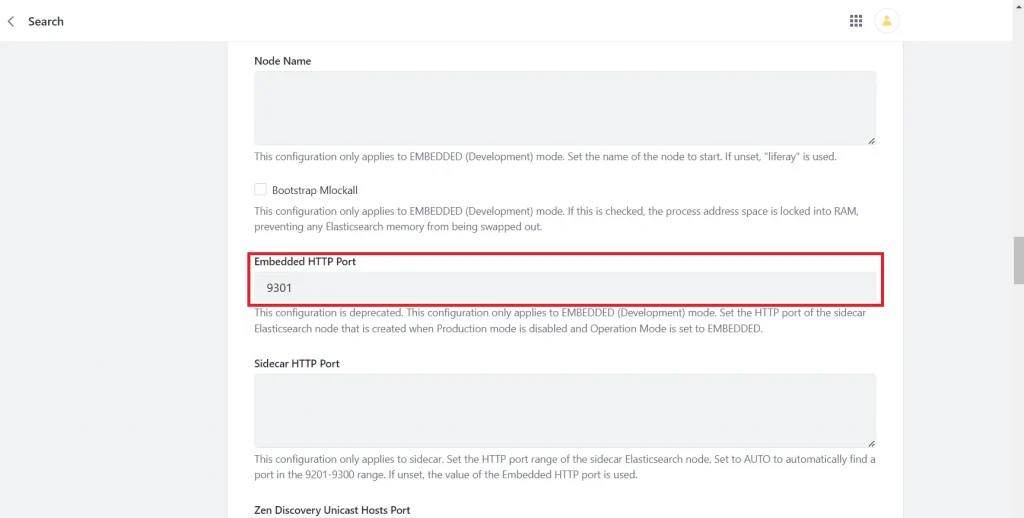 Change Elasticsearch HTTP port