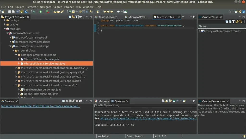 Implement MicrosoftTeamsService and MicrosoftTeamsServiceImpl