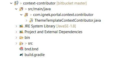Structure created for Context Contributor module