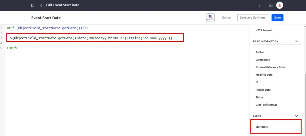 Edit Info Template | Creating and Using Information Templates for Liferay Object Edit_Info_Template