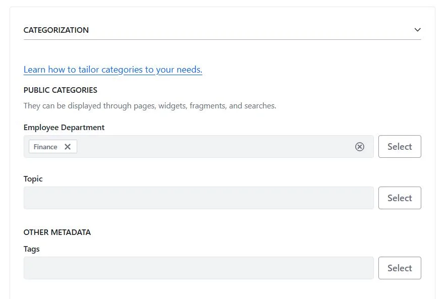 Categorize the object entry | Powering Liferay Object Views Category-Based Filtering Categorize the object entry