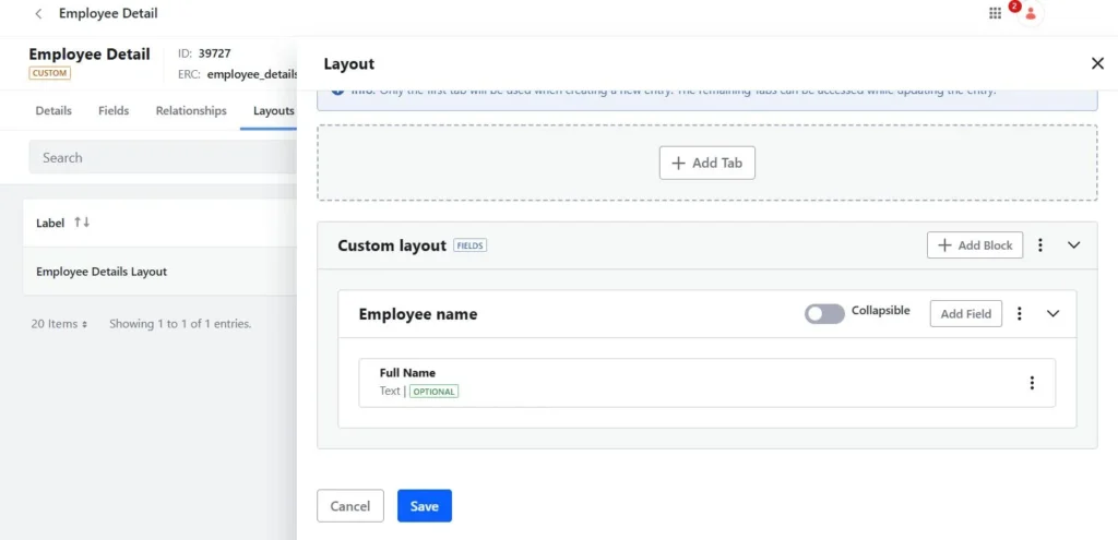 Layout of custom object | Powering Liferay Object Views Category-Based Filtering Layout of custom object