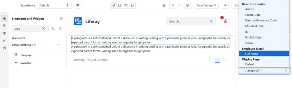 Mapping object field to liferay paragraph | Powering Liferay Object Views Category-Based Filtering Mapping object field to liferay paragraph