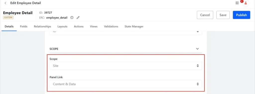 Modify the scope of object | Powering Liferay Object Views Category-Based Filtering Modify the scope of object