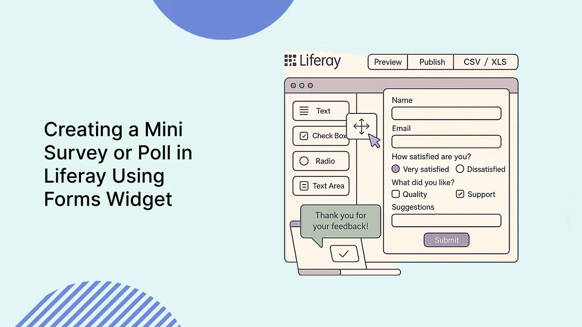 Creating a Mini Survey or Poll in Liferay Using Forms Widget