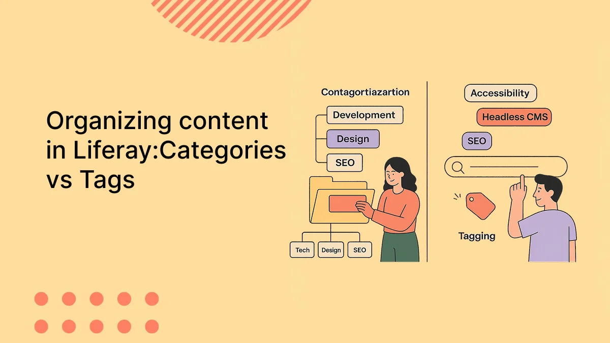 Organizing content in Liferay_Categories vs Tags