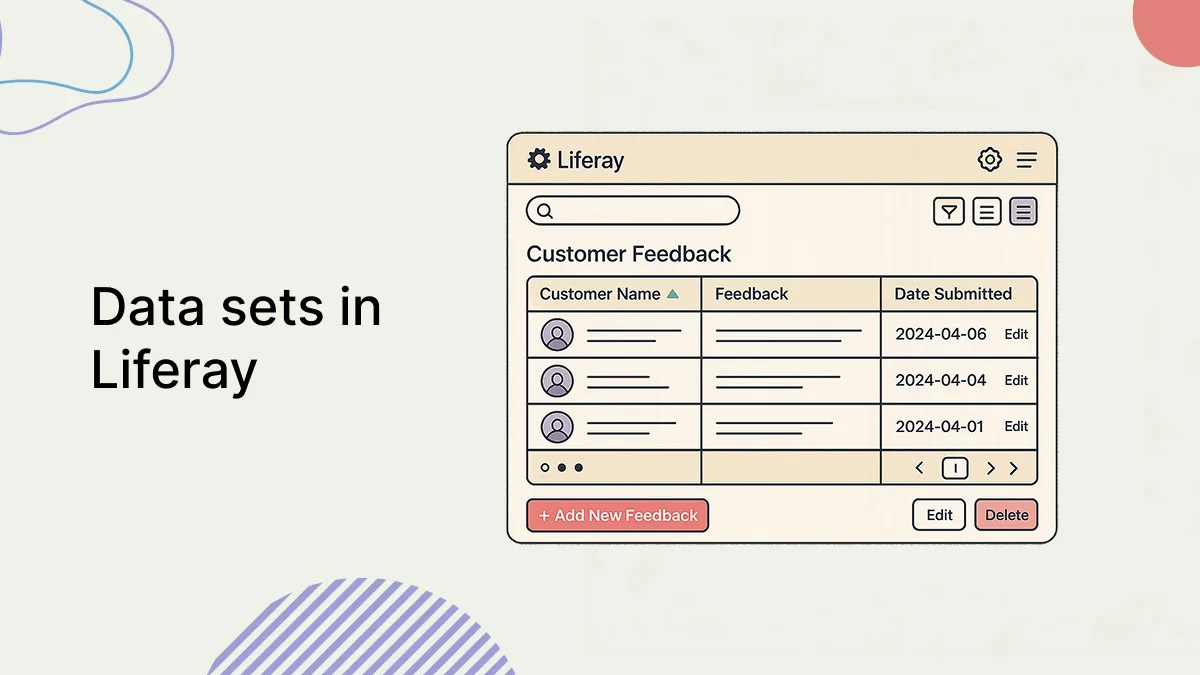 Data sets in Liferay