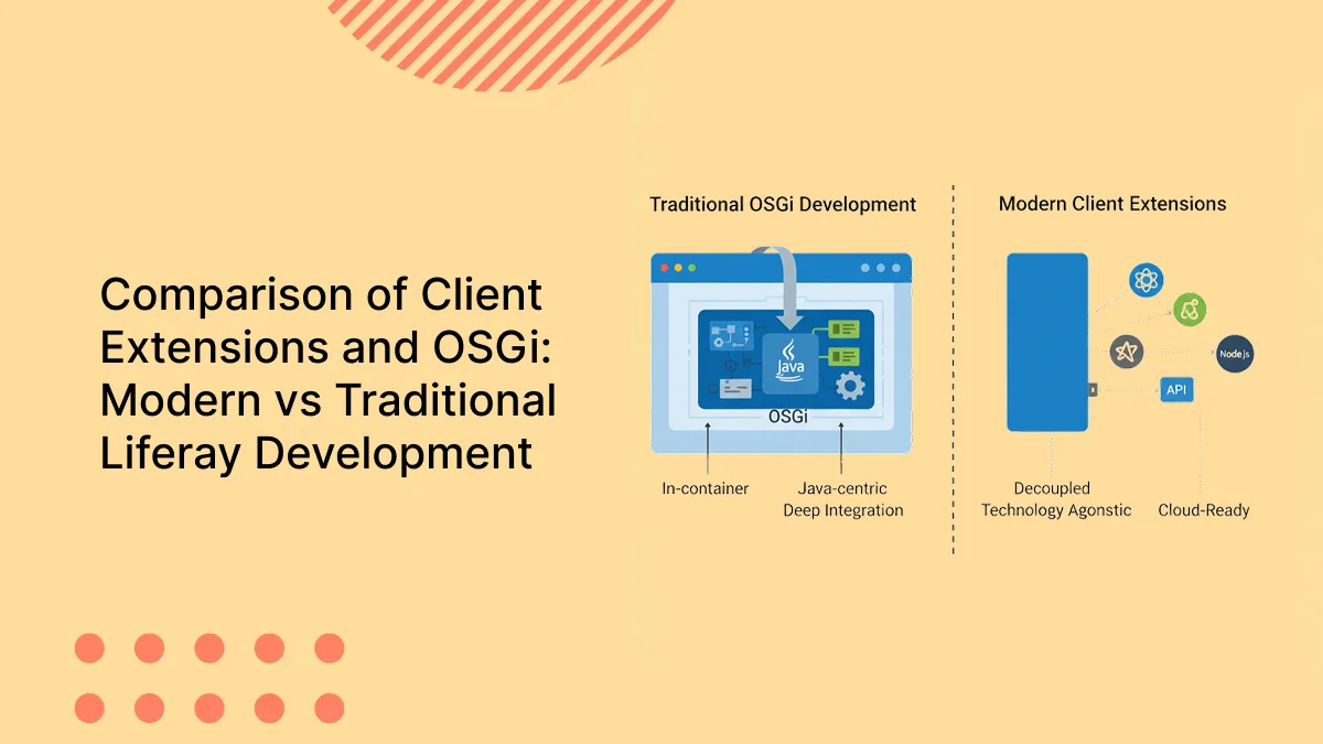 Comparison of Client Extensions and OSGi: Modern vs Traditional Liferay Development